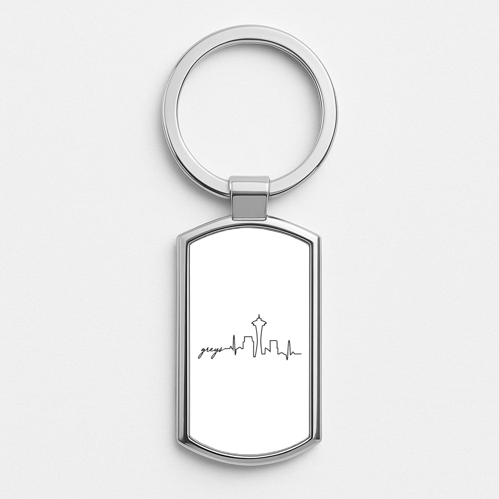 Grey's Skyline - Grey's Silver Keyring