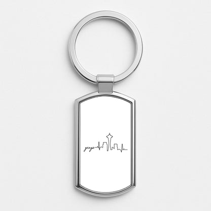 Grey's Skyline - Grey's Silver Keyring