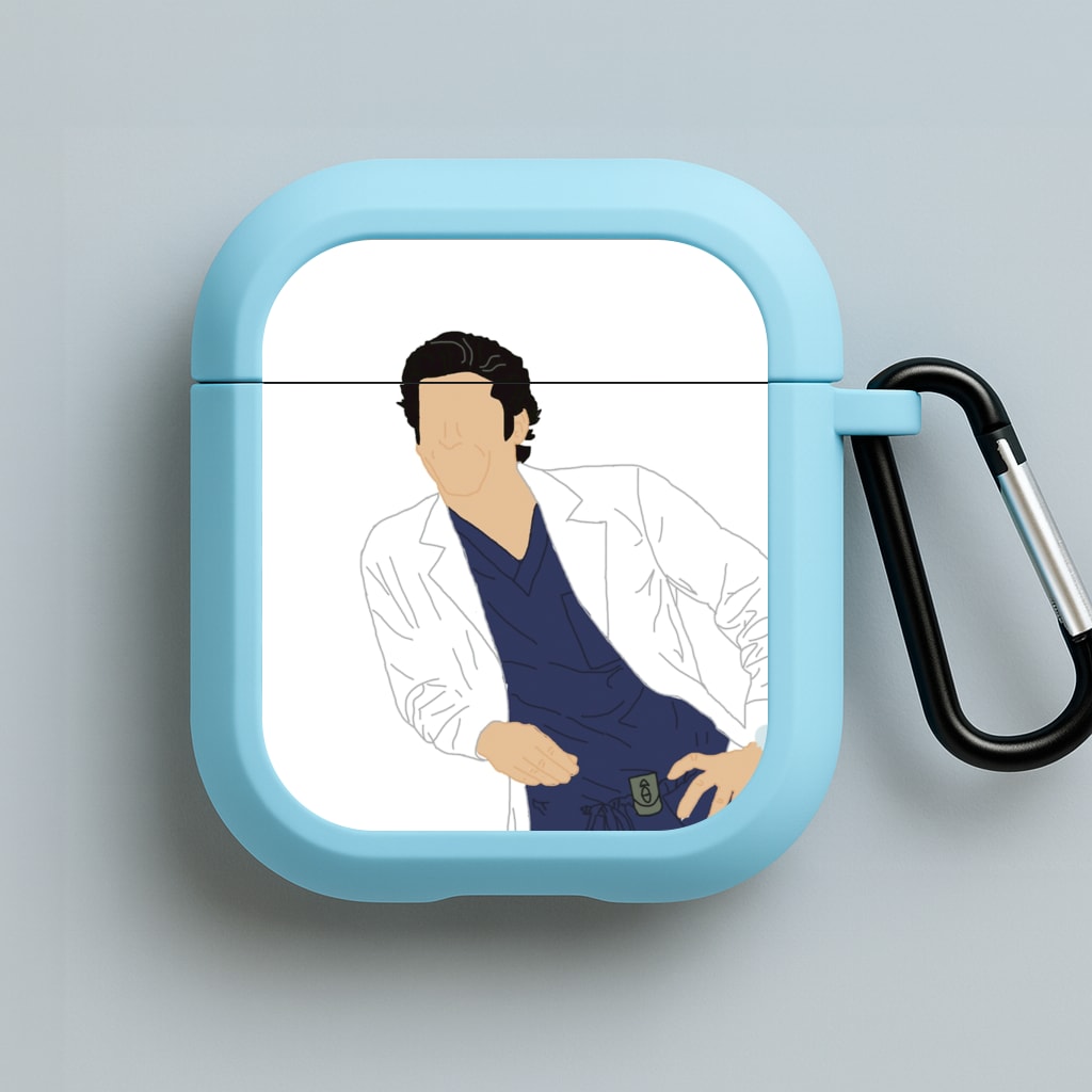 Derek Shepherd - Grey's Blue AirPods Case