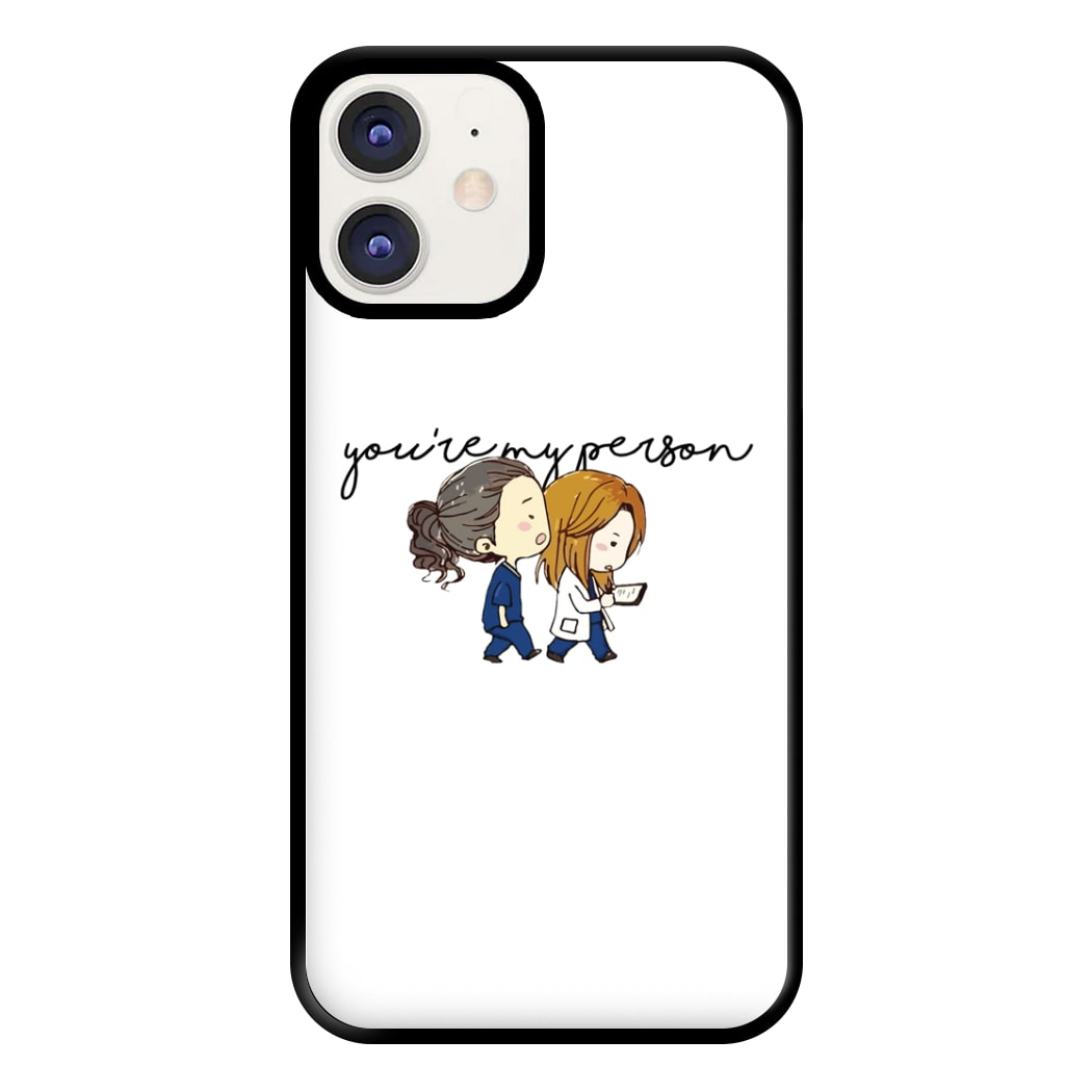 You're My Person Cartoon - Grey's Phone Case for iPhone 12 / 12 Pro