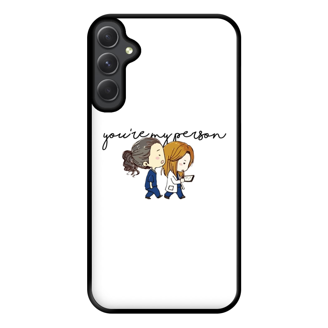 You're My Person Cartoon - Grey's Phone Case for Galaxy A34