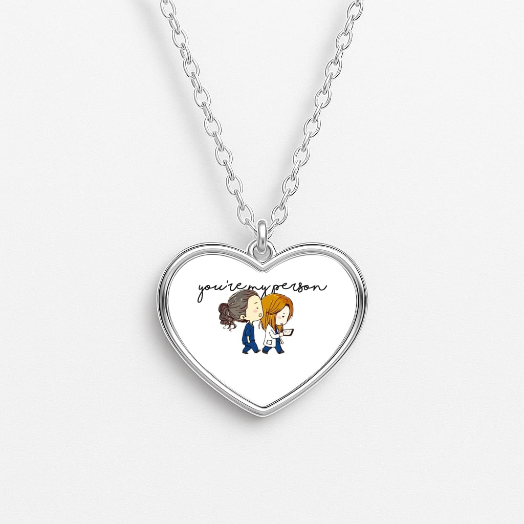 You're My Person Cartoon - Grey's Necklace