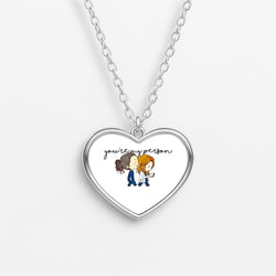 You're My Person Cartoon - Grey's Heart Necklace