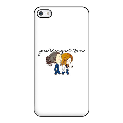 You're My Person Cartoon - Grey's Phone Case for iPhone 5 / 5s / SE 2016