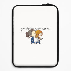 You're My Person Cartoon - Grey's Laptop Sleeve
