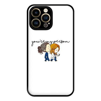 You're My Person Cartoon - Grey's Phone Case for iPhone 14 Pro Max