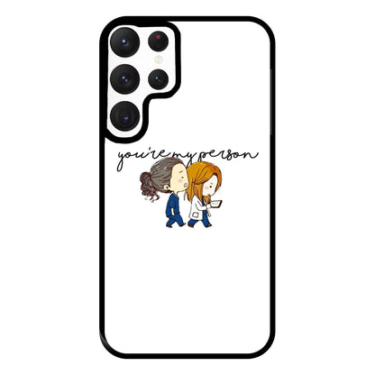 You're My Person Cartoon - Grey's Phone Case for Galaxy S22 Ultra