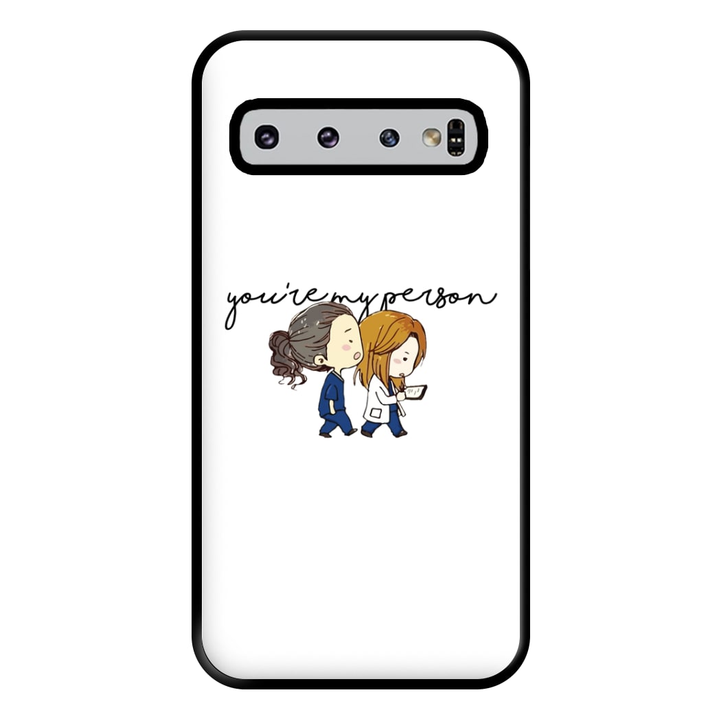 You're My Person Cartoon - Grey's Phone Case for Galaxy S10 Plus