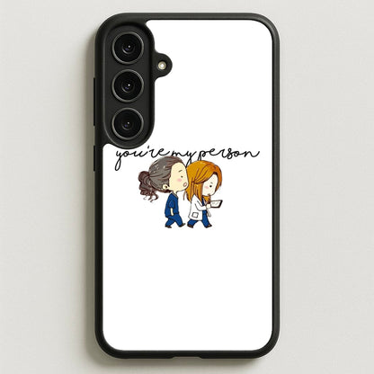 You're My Person Cartoon - Grey's Phone Case for Galaxy S25FE