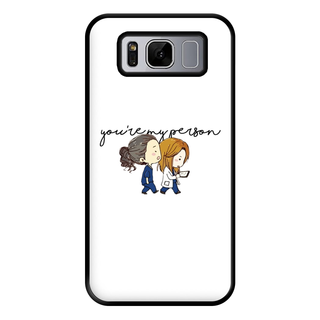 You're My Person Cartoon - Grey's Phone Case for Galaxy S8 Plus