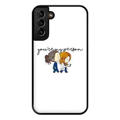 You're My Person Cartoon - Grey's Phone Case for Galaxy S21 Plus