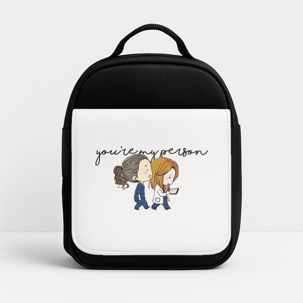 You're My Person Cartoon - Grey's Insulated Lunchbox
