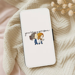 You're My Person Cartoon - Grey's Wallet Phone Case