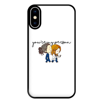 You're My Person Cartoon - Grey's Phone Case for iPhone XS Max