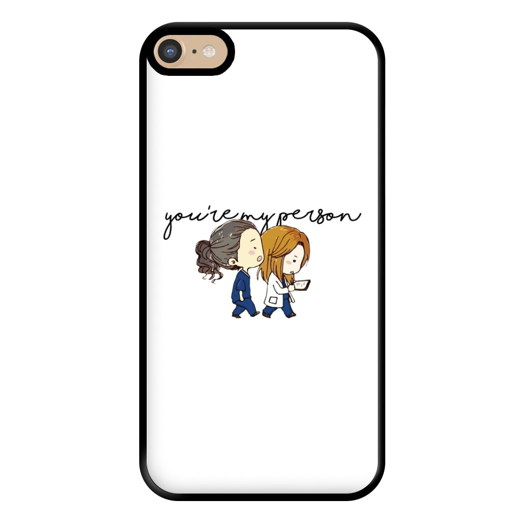 You're My Person Cartoon - Grey's Phone Case for iPhone 6 Plus / 7 Plus / 8 Plus