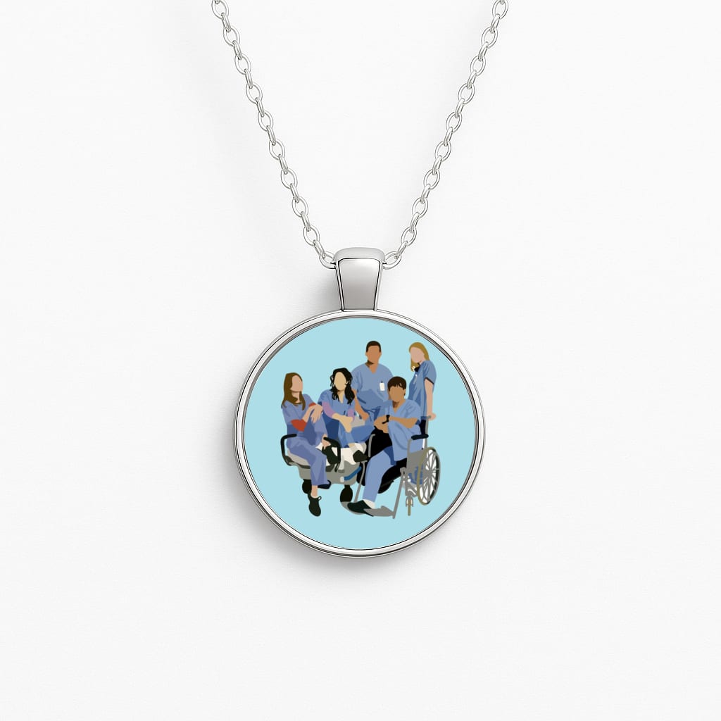 Greys Cast Circle Necklace
