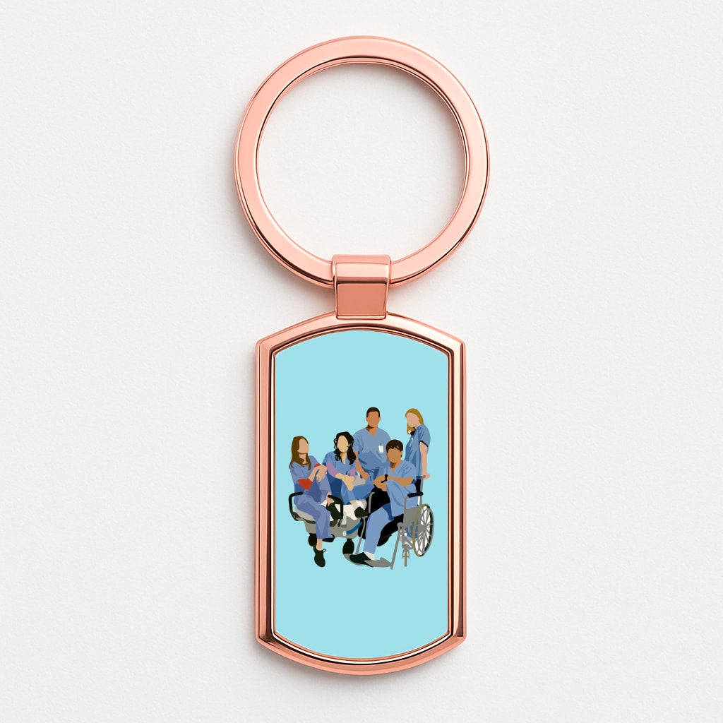 Greys Cast Rose Gold Keyring
