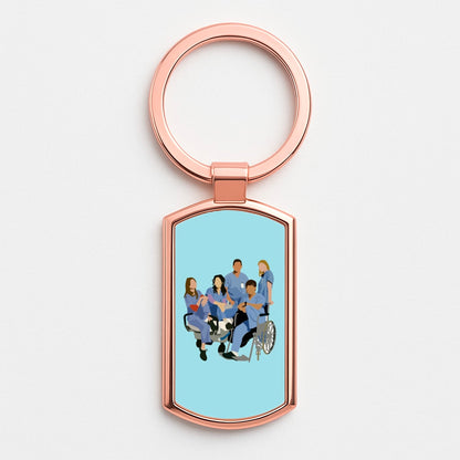Greys Cast Rose Gold Keyring