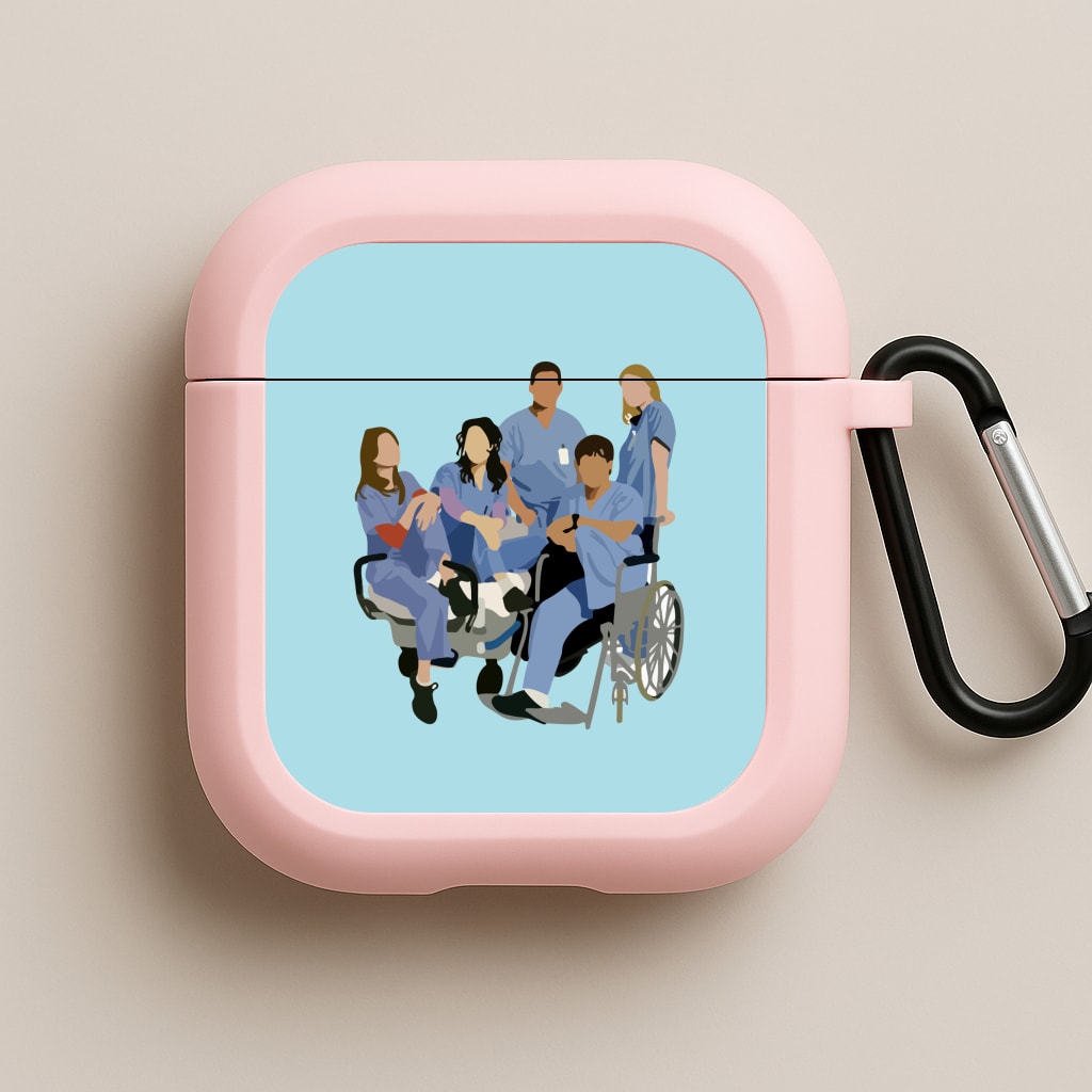 Greys Cast Pink AirPods Case