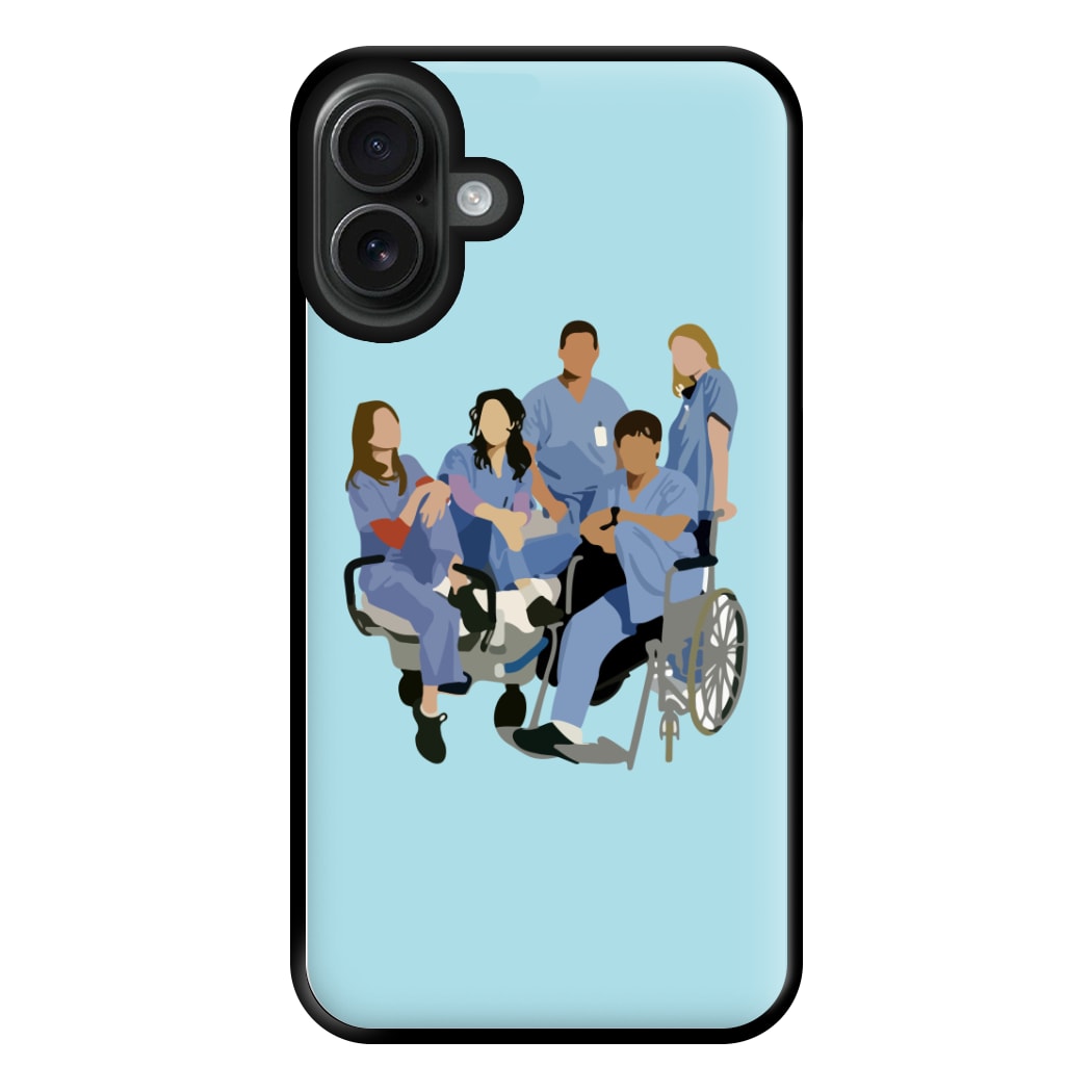 Greys Cast Phone Case for iPhone 16 Plus