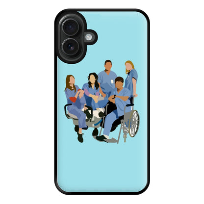 Greys Cast Phone Case for iPhone 16 Plus