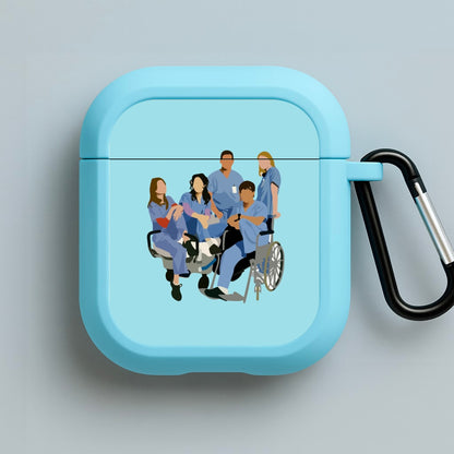 Greys Cast Blue AirPods Case