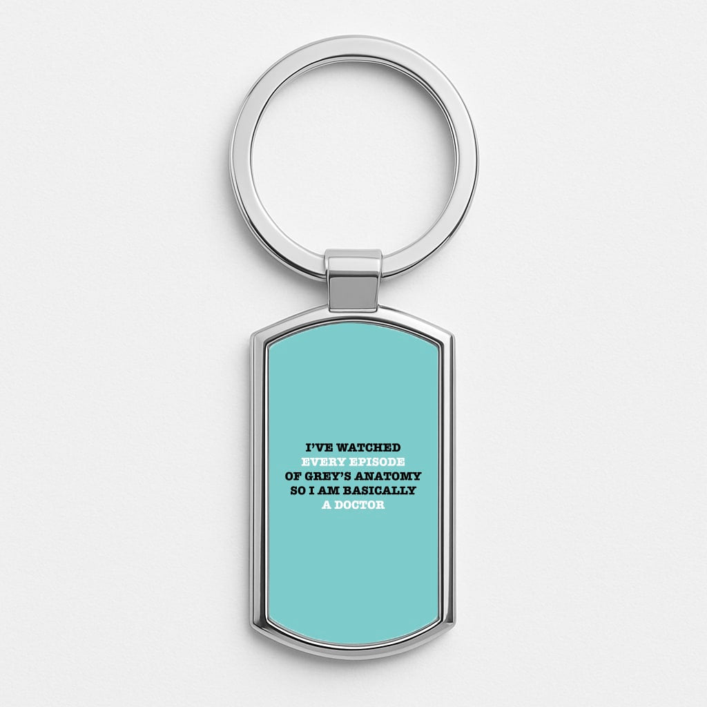 I've Watched Every Episode Of Grey's Silver Keyring