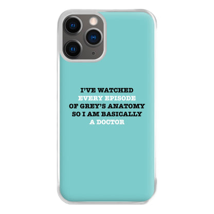 I've Watched Every Episode Of Grey's Phone Case for iPhone 12 Pro Max