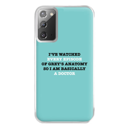 I've Watched Every Episode Of Grey's Phone Case for Galaxy Note 20 Ultra