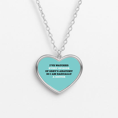 I've Watched Every Episode Of Grey's Heart Necklace
