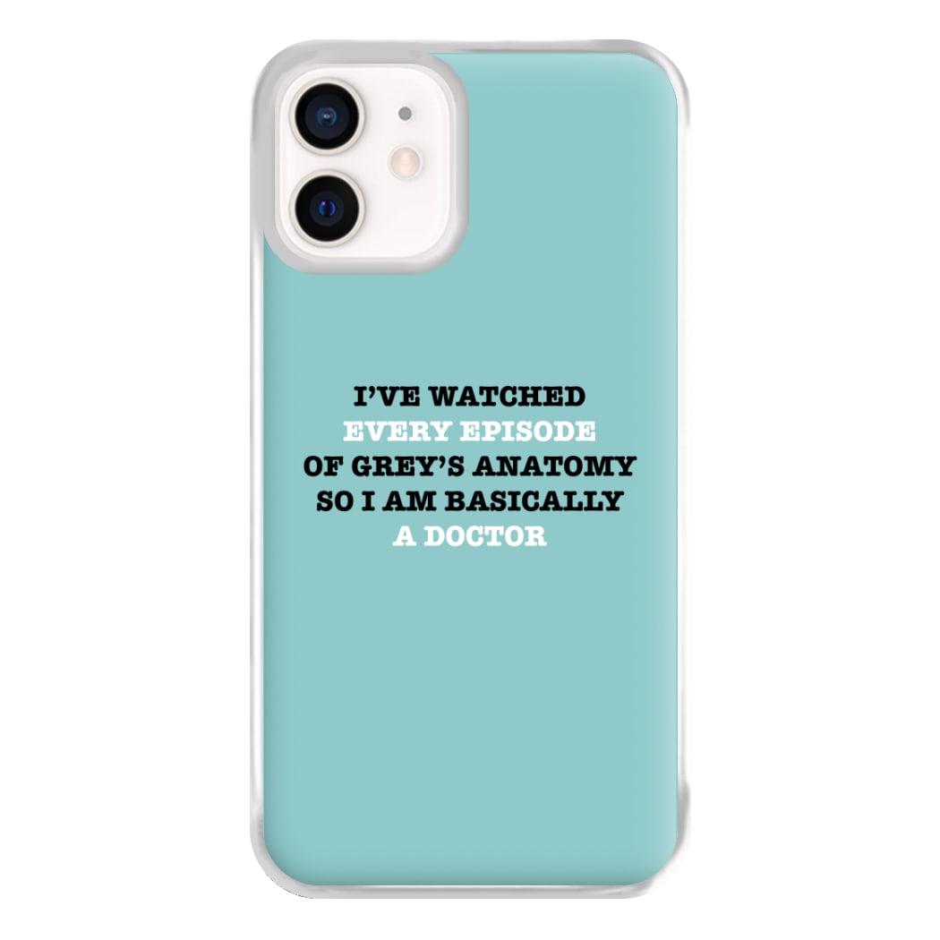 I've Watched Every Episode Of Grey's Phone Case for iPhone 13 Mini