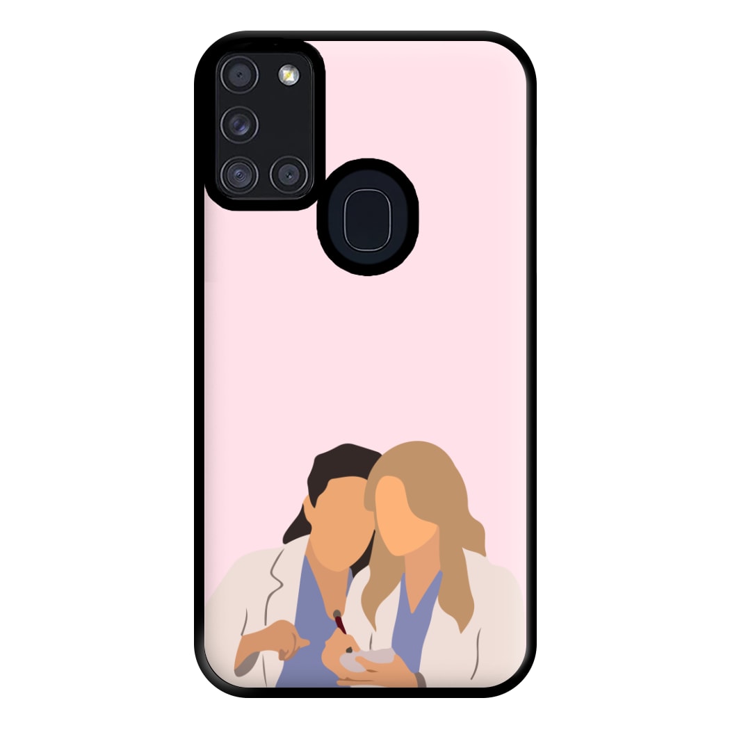 Faceless Characters - Grey's Phone Case for Galaxy A21s