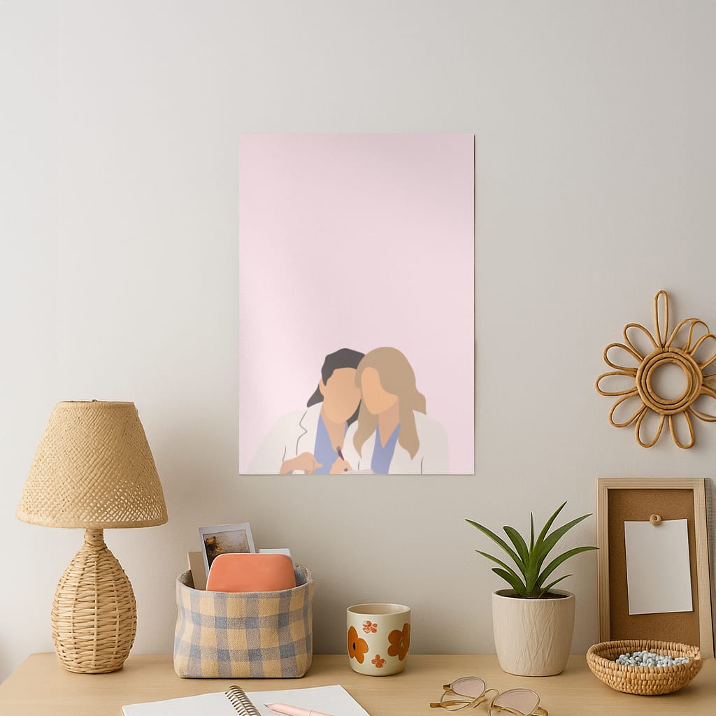 Faceless Characters - Grey's Art Print