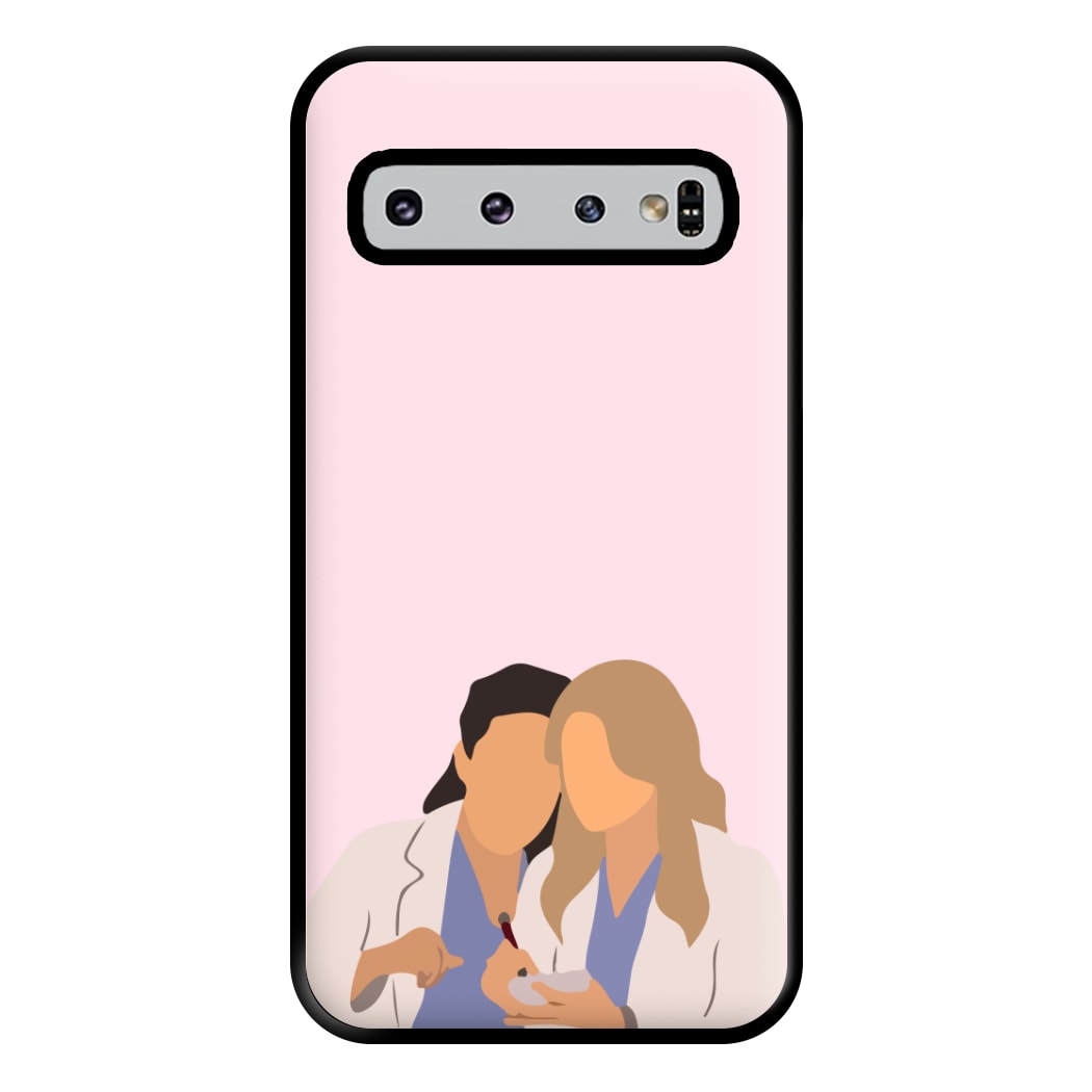 Faceless Characters - Grey's Phone Case for Galaxy S10 Plus