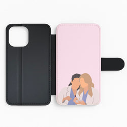 Faceless Characters - Grey's Flip Phone Case