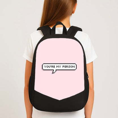 You're My Person - Grey's Large School Bag