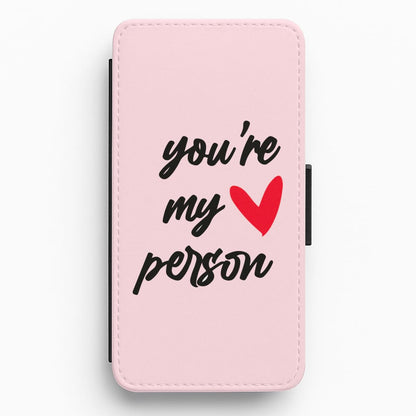 You're My Person Love - Grey's Flip / Wallet Phone Case