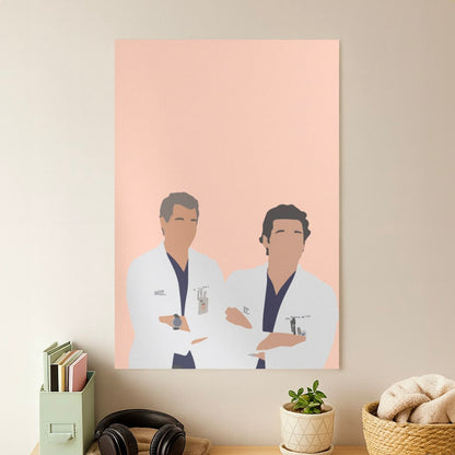 Two Doctors Arm Crossed - Grey's Poster