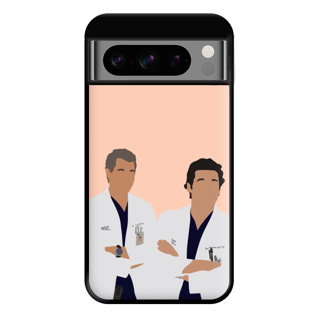 Two Doctors Arm Crossed - Grey's Phone Case for Google Pixel 8 Pro