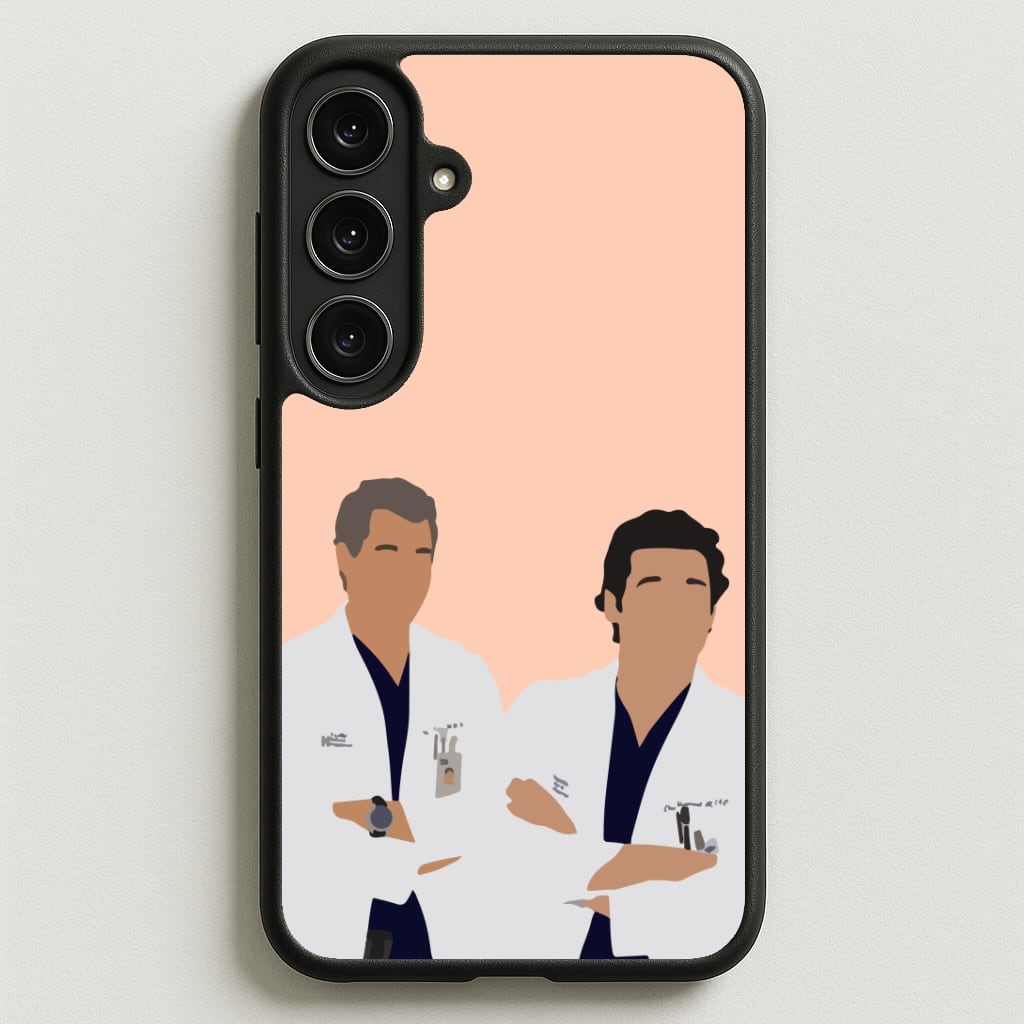 Two Doctors Arm Crossed - Grey's Phone Case for Galaxy S25FE
