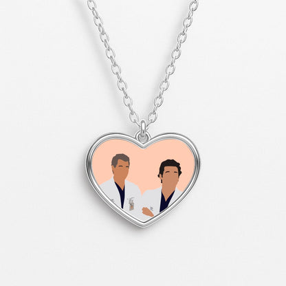 Two Doctors Arm Crossed - Grey's Necklace