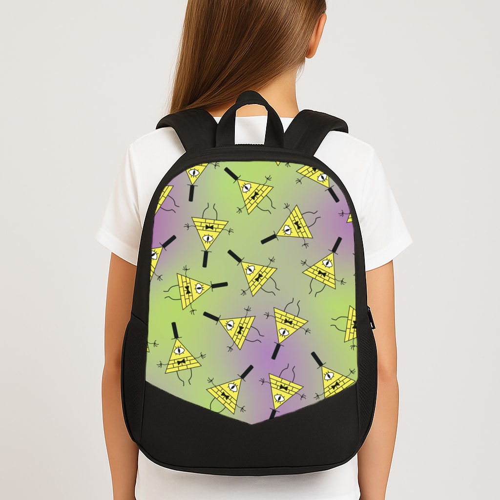 Bill Pattern Large School Bag