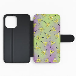 Bill Pattern Flip Phone Case