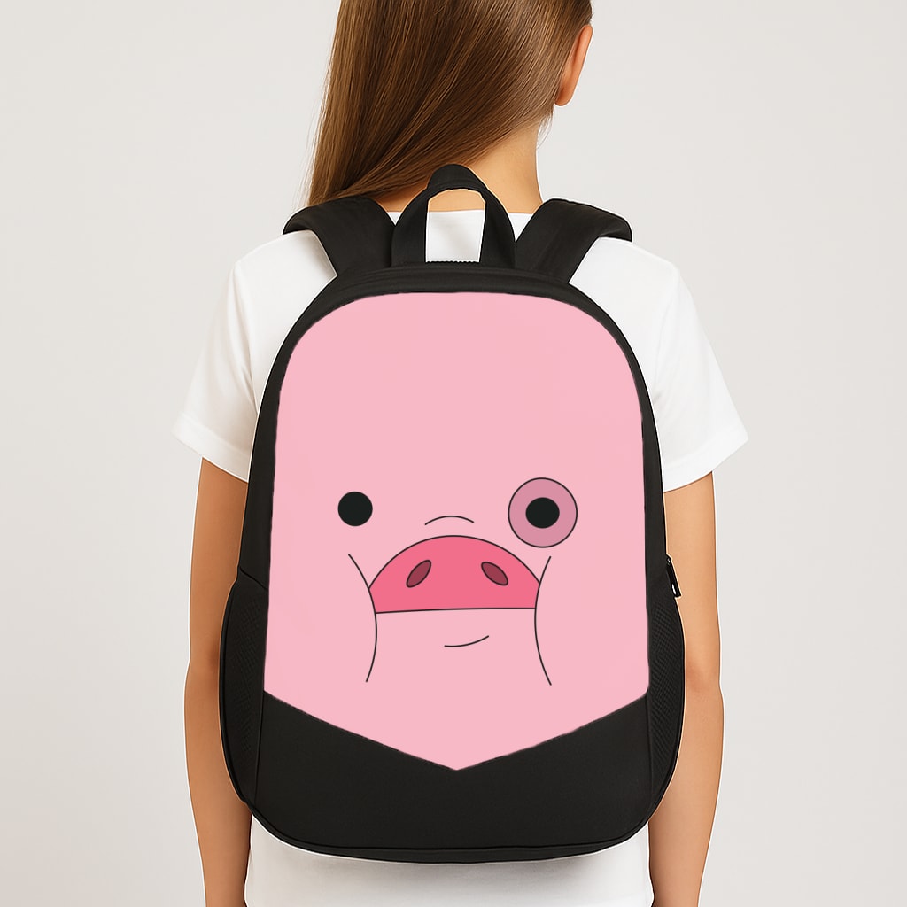 Waddles Face Large School Bag