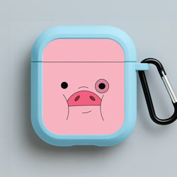Waddles Face Blue AirPods Case