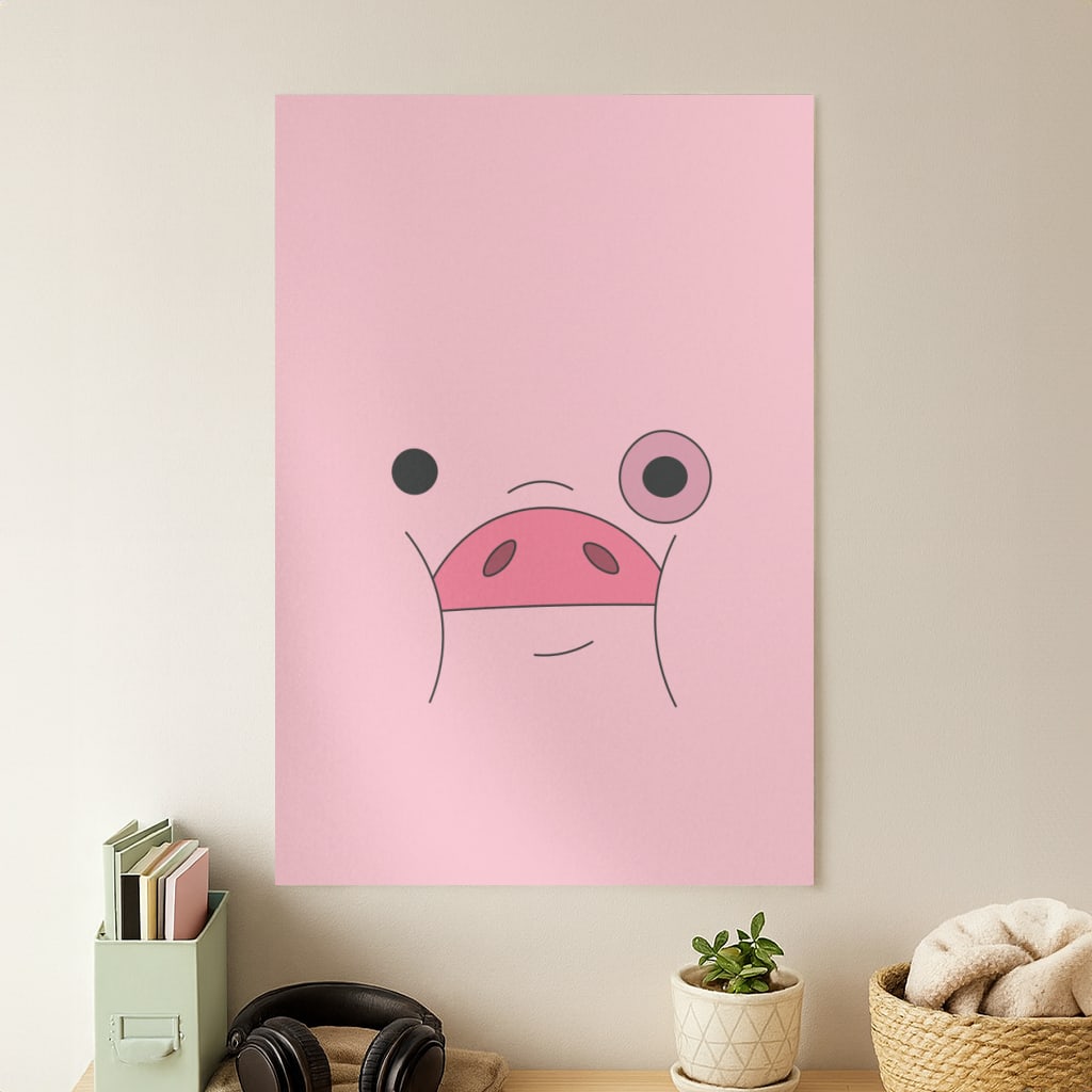 Waddles Face Poster