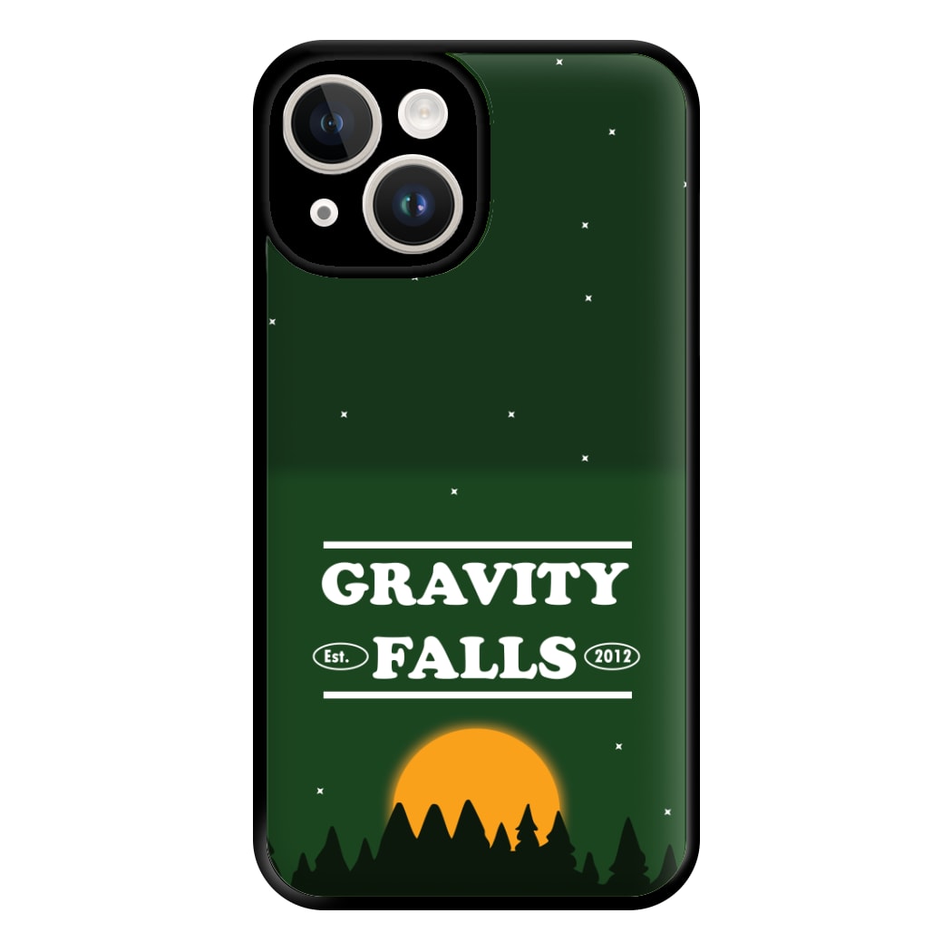 Green Forest Sunset  Phone Case for iPhone 14