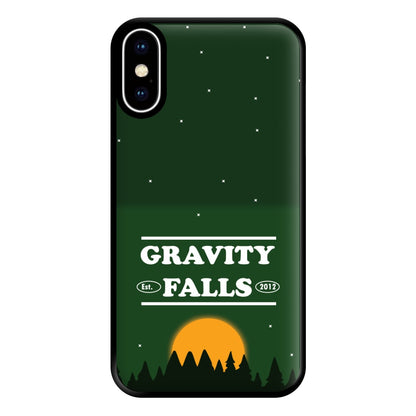 Green Forest Sunset  Phone Case for iPhone XS Max