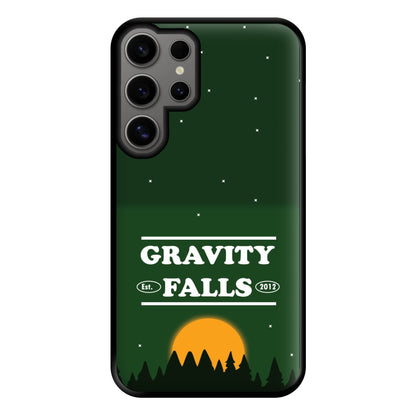 Green Forest Sunset  Phone Case for Galaxy S24 Ultra