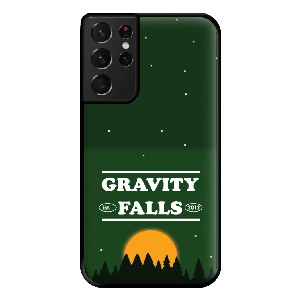 Green Forest Sunset  Phone Case for Galaxy S21 Ultra